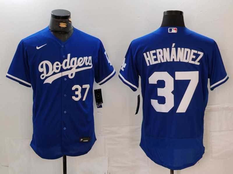 Men's Los Angeles Dodgers #37 Teoscar Hernandez Number Blue Flex Base Stitched Jerseys,We sell and wholesale Men's Los Angeles Dodgers #37 Teoscar Hernandez Number Blue Flex Base Stitched Jerseys on line form chian!